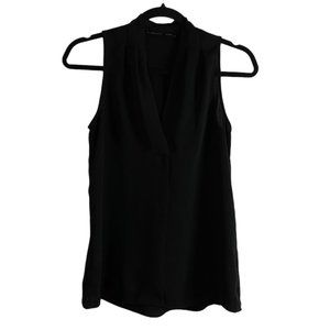 JASMINE & JULINA black dressy sleeve-less shirt
